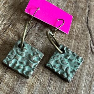 Original Glazed Ceramic Earrings